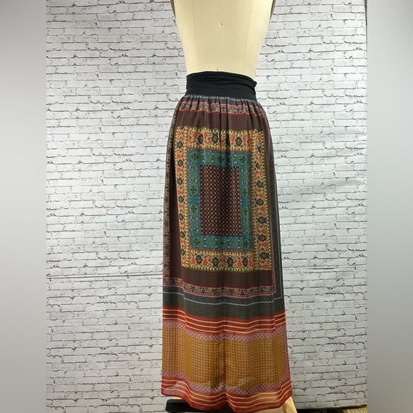 Dream Daily | Anthropologie, Vntg long boho pattern summer Silesia maxi skirt XS - Picture 5 of 8